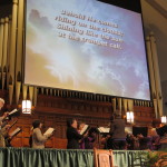 choir with screen